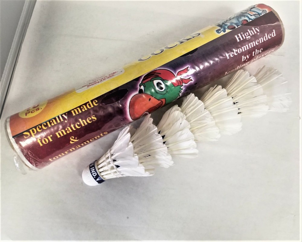 High quality practice shuttlecock with cork base 10 pc pack