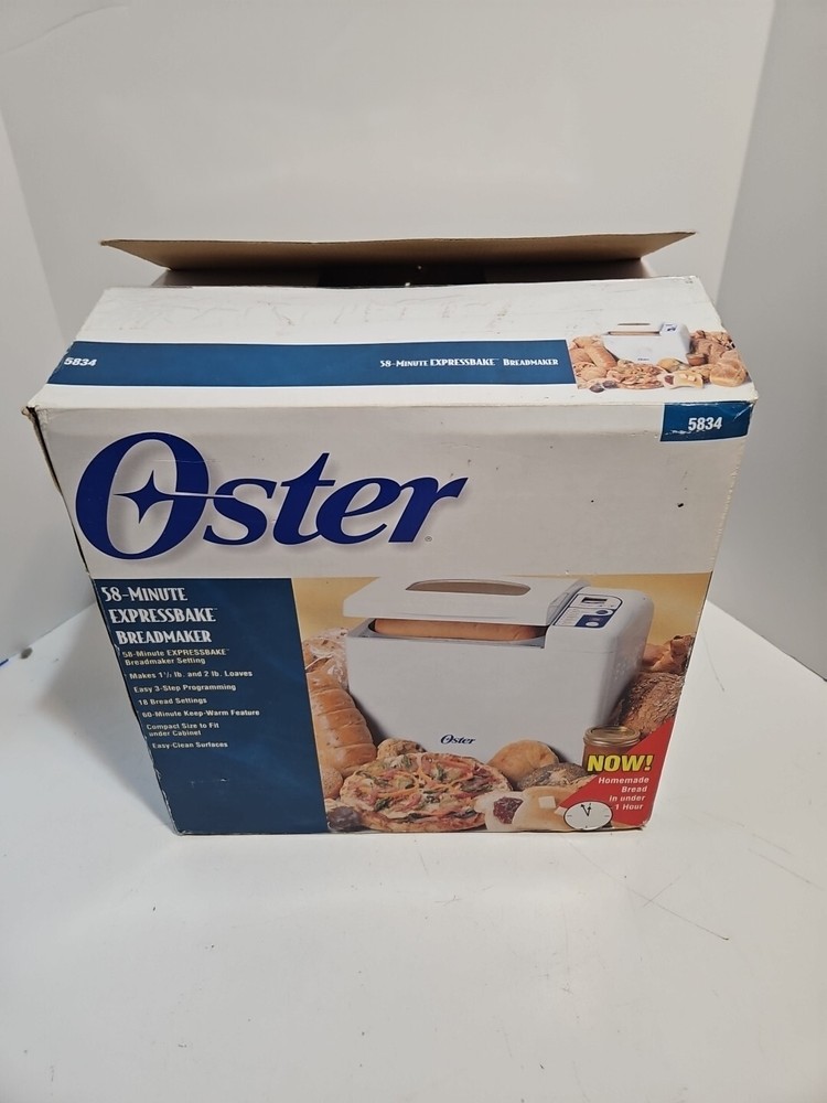 Oster Bread Maker Machine 58-Minute Express Bake 2 lb Model 5834