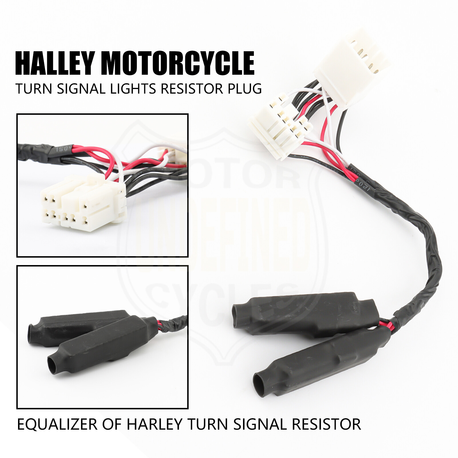 LED Equalizer Load Blinker Turn Signal Light Resistor Plug in Flasher For Harley