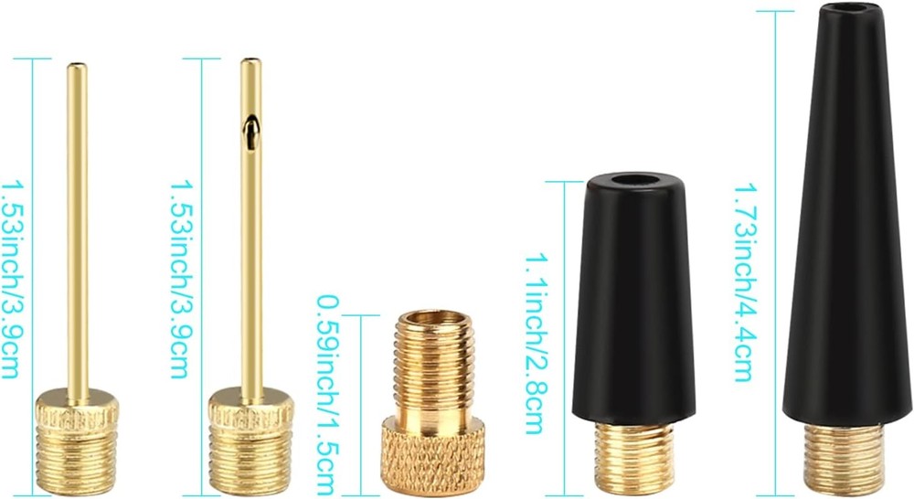 Ball Pump Needles 5 Pack Air Inflator Adapter Kit