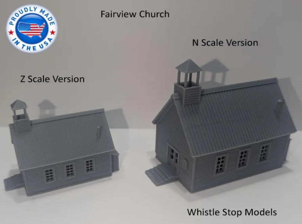 Z-Scale Fairview Church