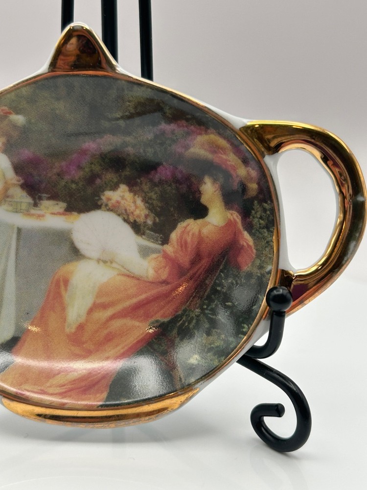 Victorian Porcelain Tea Bag Tidy