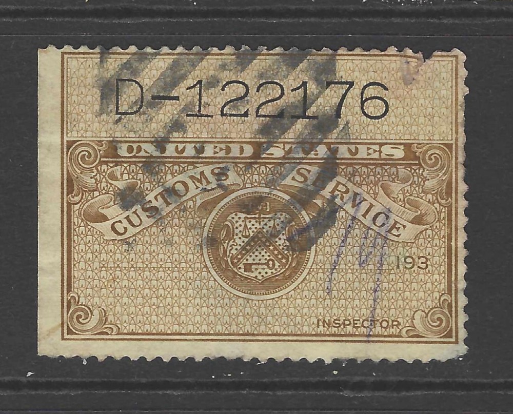 Bigjake:#CB-128, Customs Baggage Ticket