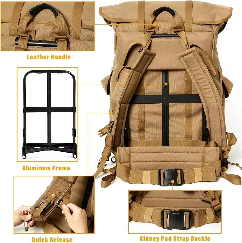 Military ALICE Pack Large Rucksack Backpack Army Tactical Bug Out Gear Frame