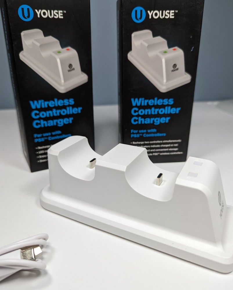 Wireless Controller Charger For Use With PS5 Controllers U Youse SET OF 2