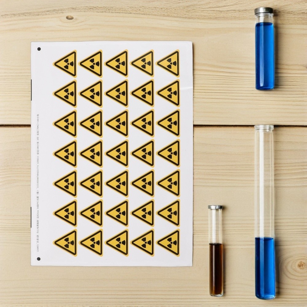 54 Pcs Warning Sign Stickers Caution Danger Hazard Window