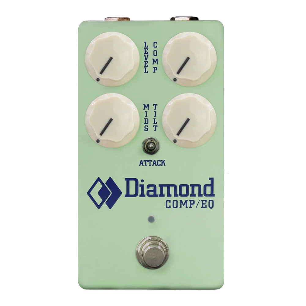 Diamond Comp-EQ Optical Compressor & EQ Pedal - Surf Green - Open Box