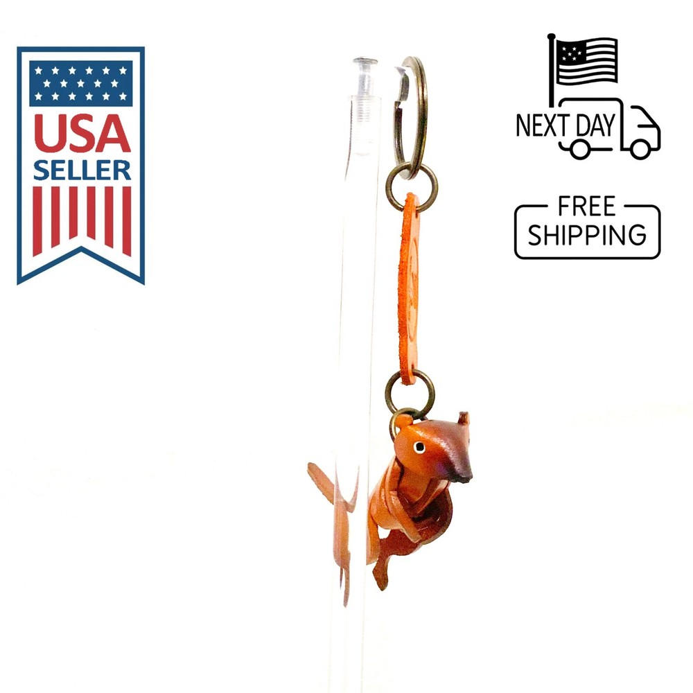 Meerkat Handmade Leather Keyring
