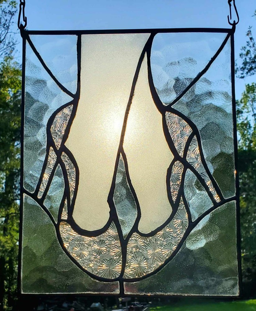 Stained Glass Artwork "Crystal Heels"