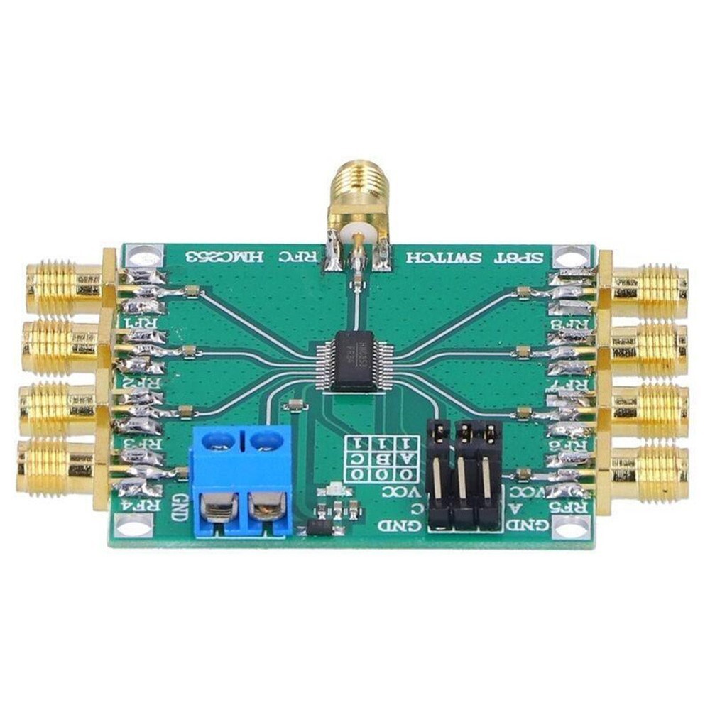 RF Single Pole Eight Throw Switch Module DC 3GHZ Power Supply Voltage 3V 5V