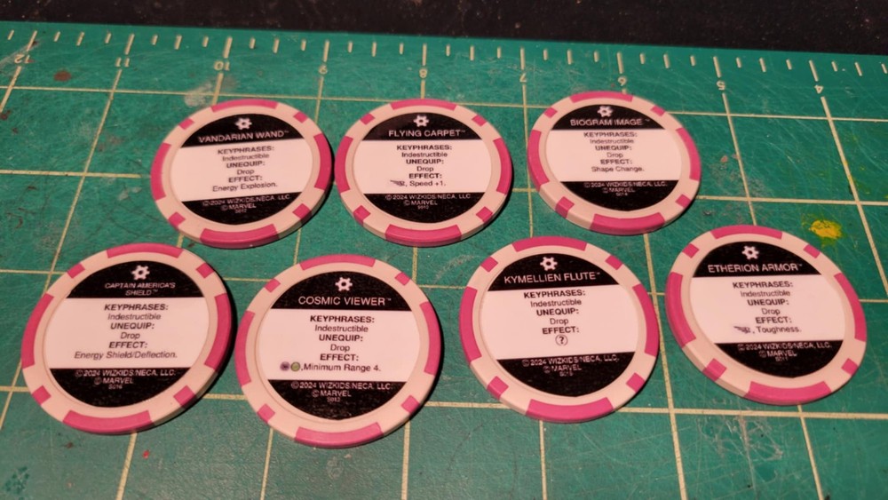 Heroclix Custom Proxy Collecto's Trove Token Equipment Set