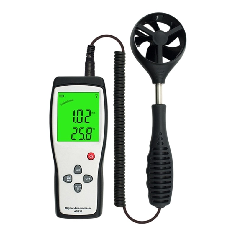 Portable Anemometer With Large Screen For Clear Reading And ABS Housing