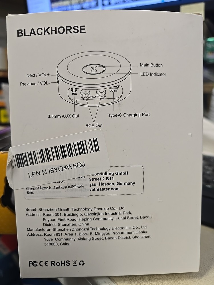 Blackhorse Wireless Audio Reciever