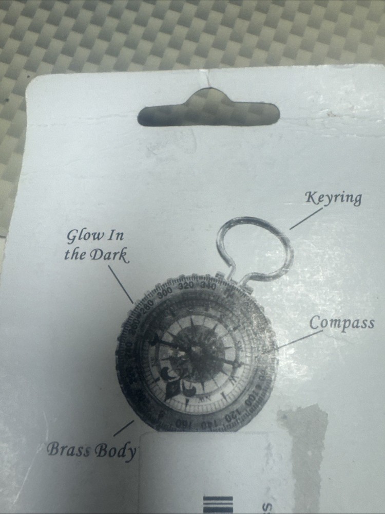 Brass Compass Glow In Dark