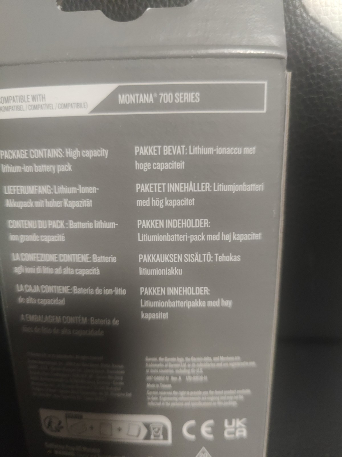 Garmin Montana 700 Series High Capacity Lithium Ion Battery