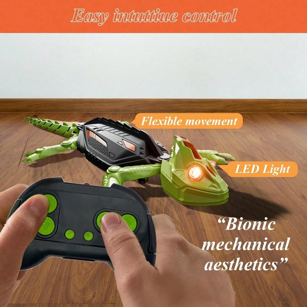 Wall Climbing RC Chameleon Toy for Kids Rechargeable Remote Control Lizard Toy