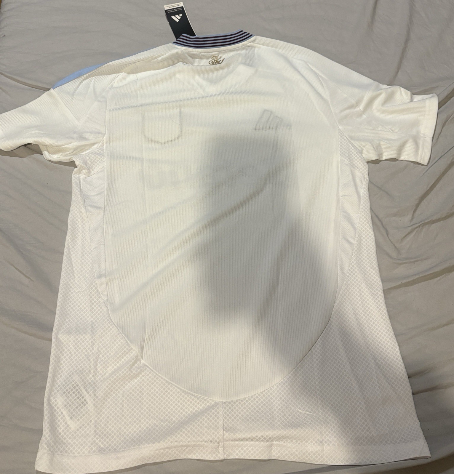 2024-25 Aston Villa Away Kit Jersey Adidas Mens Medium Brand New with Tags White