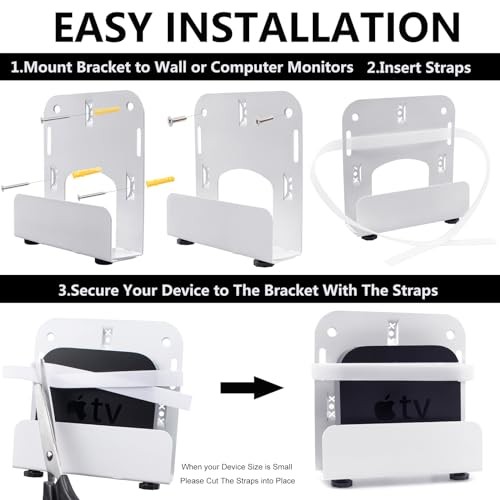 Cable Box Wall Mount Modem Adjustable Wall Mount for Small and Devices Wide