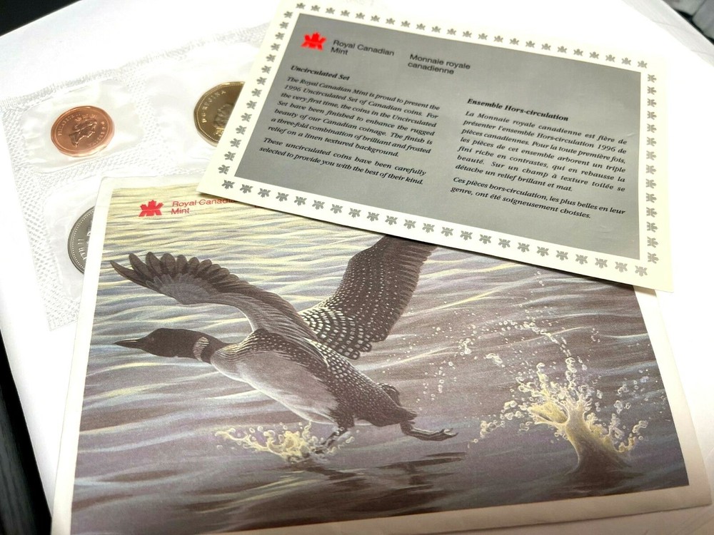1996 Canada Uncirculated Mint Set (Proof-Like) Envelope & COA