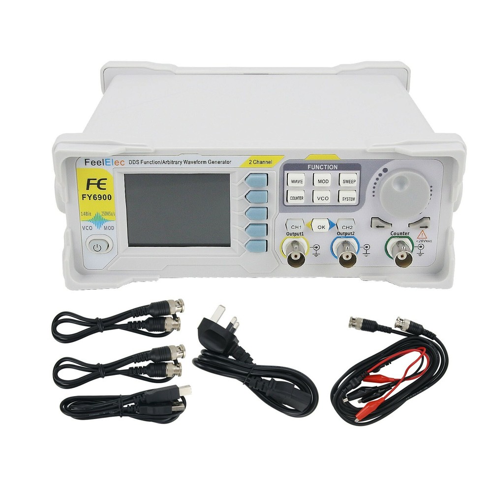 FY6900 20MHz-100MHz Function Arbitrary Waveform Signal Generator DDS 2-Channel