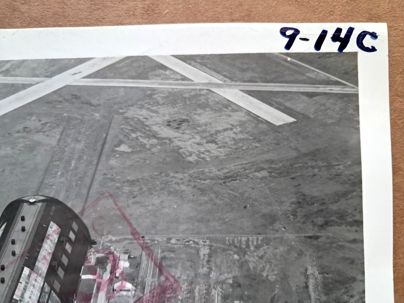 Aerial View from Blimp Goodyear Zepplin Hanger c1970s Real 8X10 Photo RARE