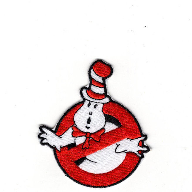 Cat in the Hat/Ghostbusters Crossover Patch 3 inches tall