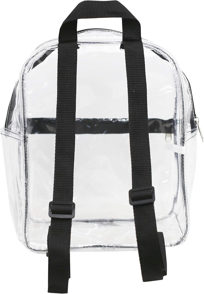 Stadium Approved Clear Mini Backpack, Heavy Duty Cold-Resistant Transparent PVC
