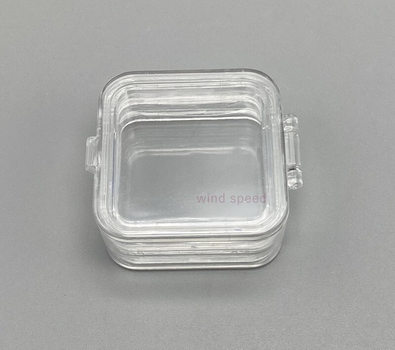 1 PC Hinged Display Boxes Elastic Membrane Fragile Chip Storage Case 5*5*2.5cm