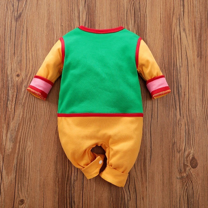 Newborn Anime Cosplay Romper - 0-18M Baby Gohan Soft Cotton Jumpsuit