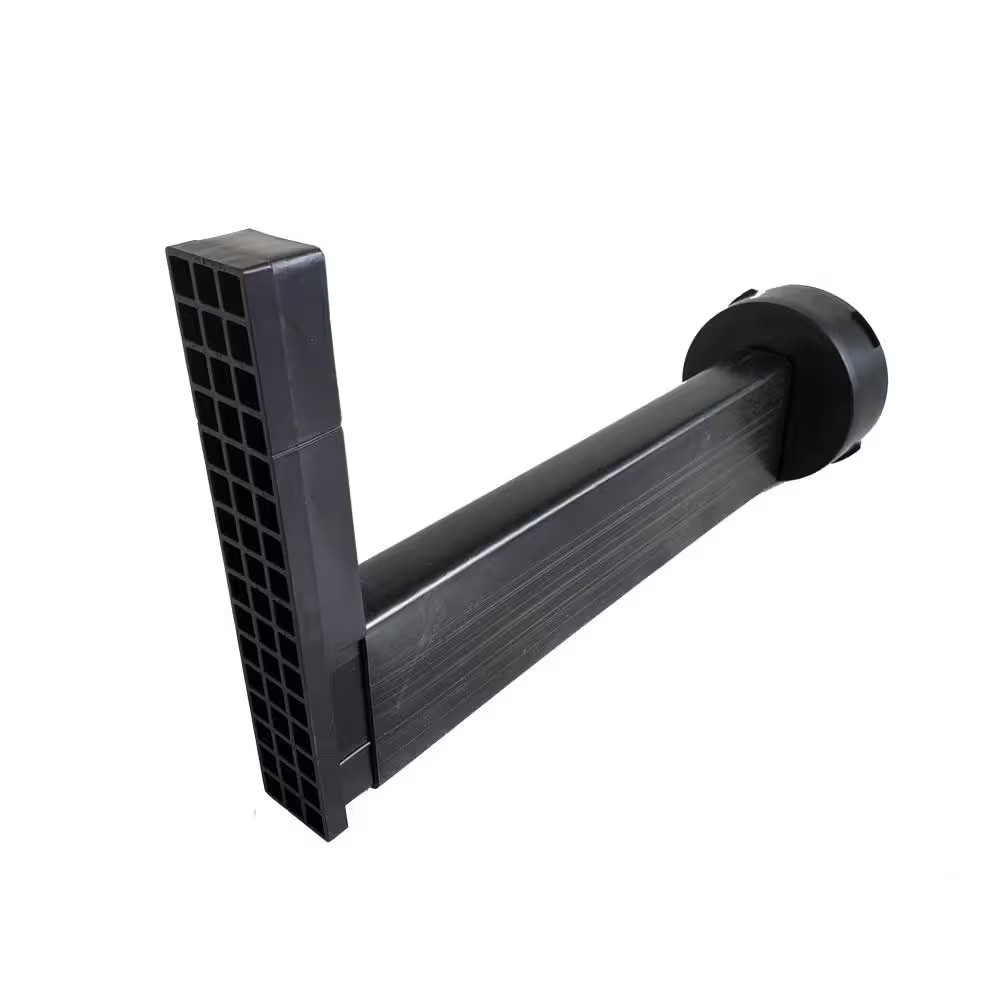 Universal Retaining Wall Block Drain Black