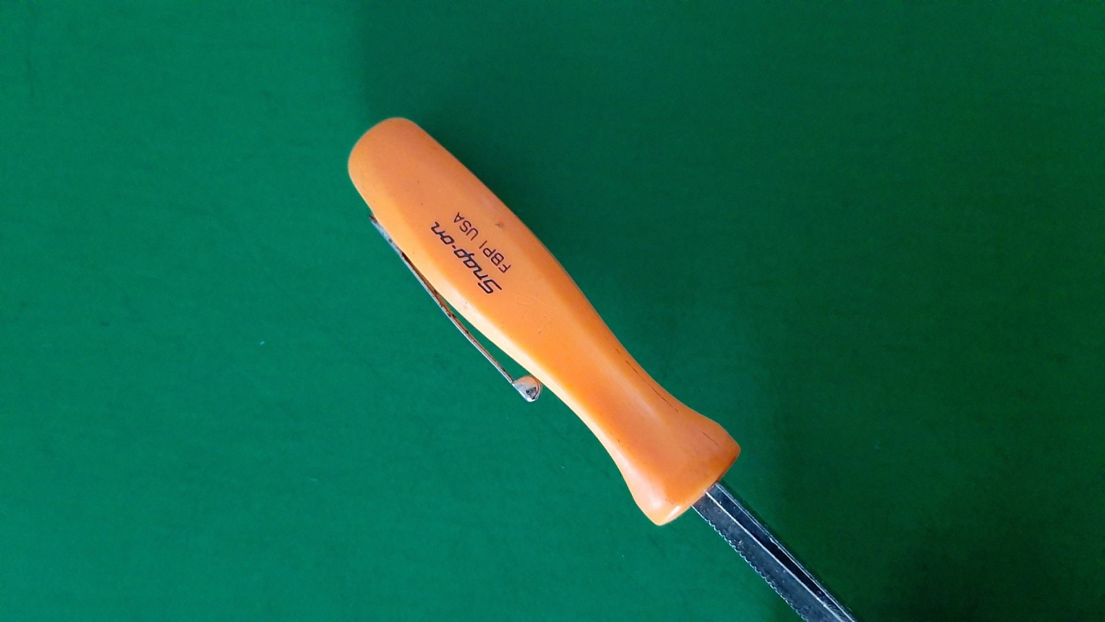 Snap-on Tools Spark Plug Gapper Gap Ramp Gauge Orange Hard Handle FBP1