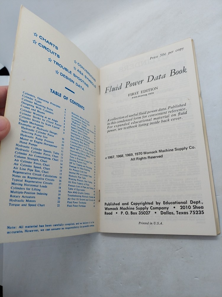 Vintage Wesco Fluid Power Data Book 1970