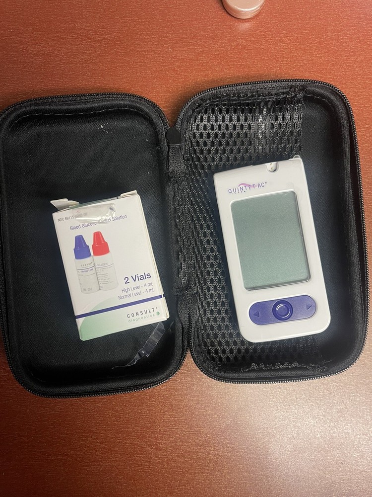 Blood Glucose Meter QUINTET AC 5sec Results With Control Test