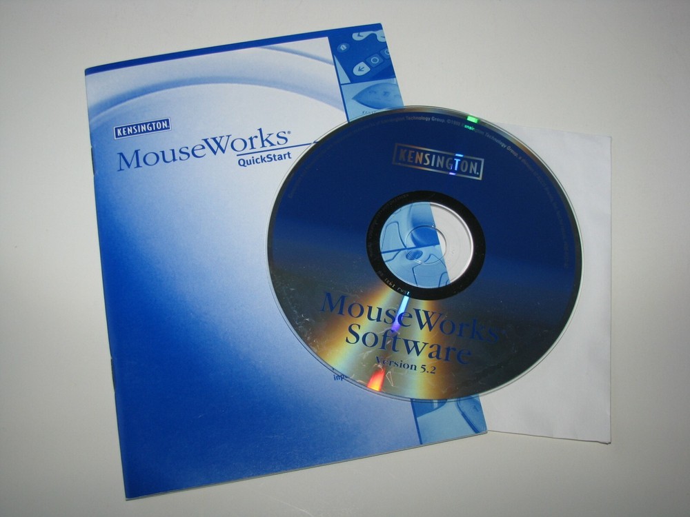 Kensington Computer PC Mouse Works Software 5.2 Driver Disk & Quick Start Guide
