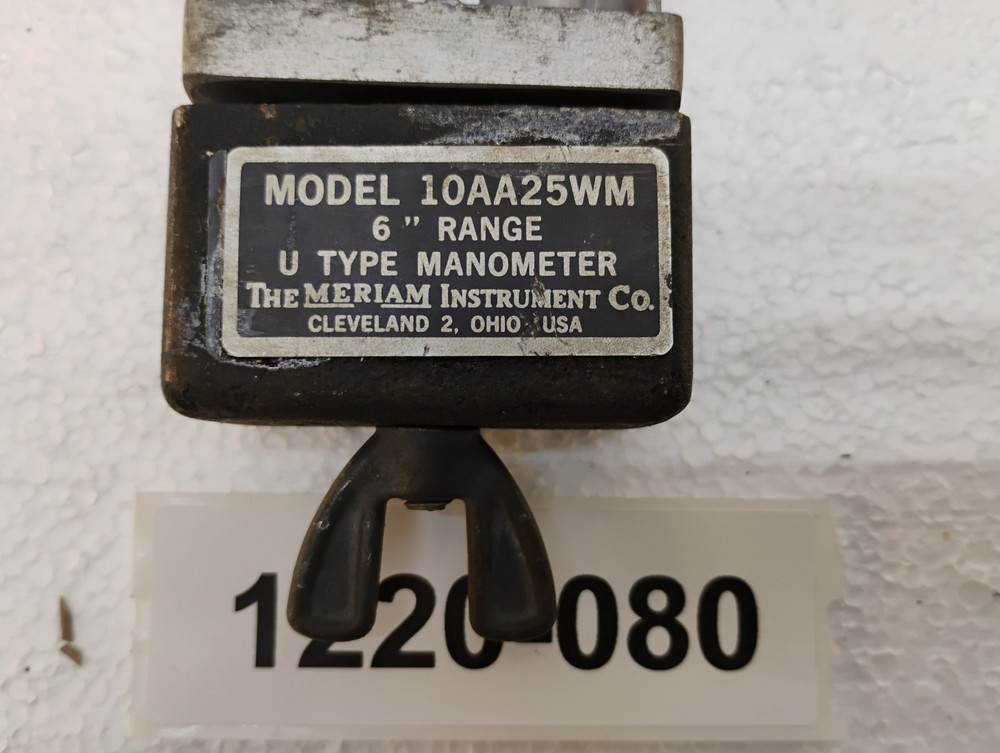 Meriam Instrument 10AA25WM "U" Type Manometer 6" Range