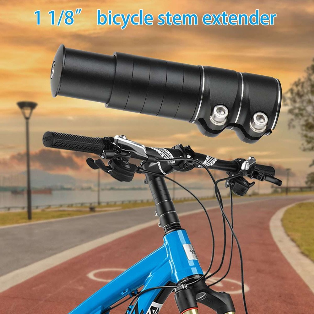 Mountain Bike Handlebar Front Fork Stem Riser Extender Extension Head Up Adaptor