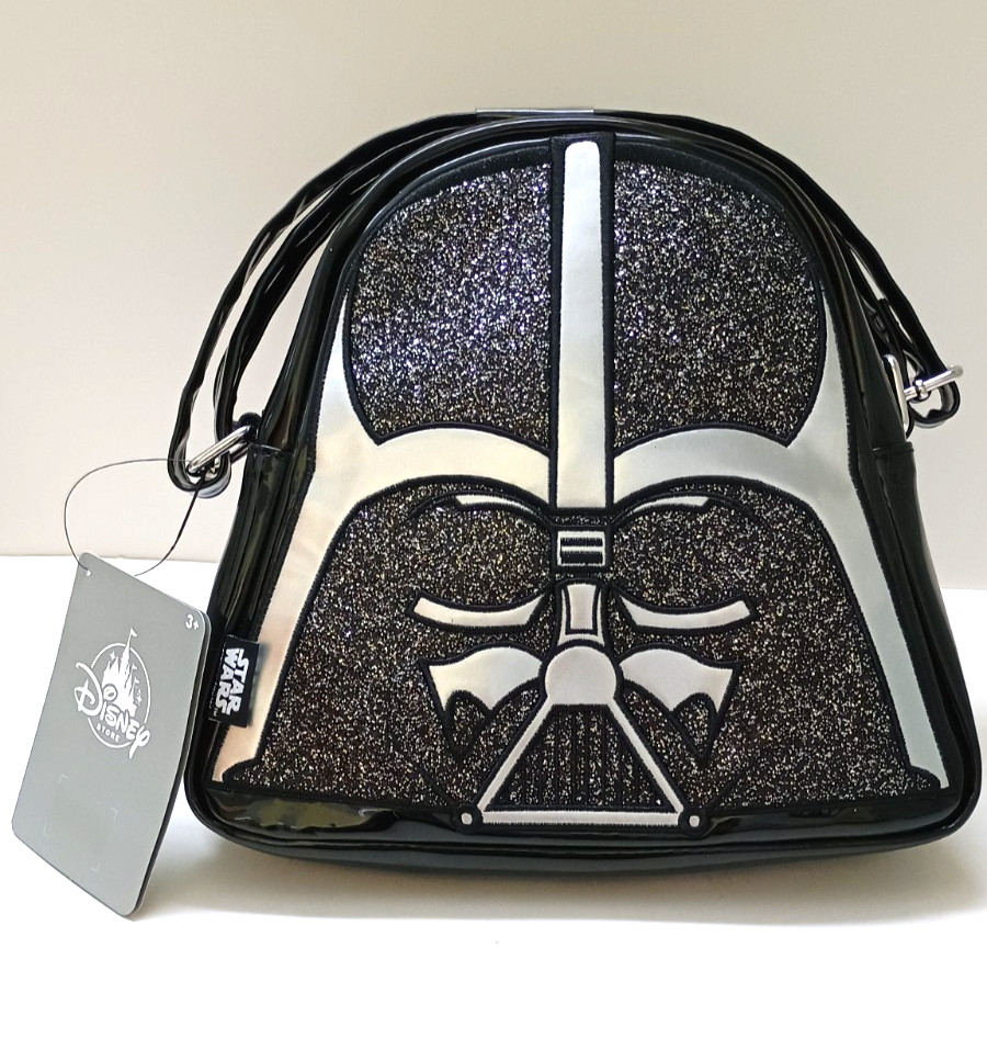 Disney Star Wars DARTH VADER HELMET Glittery Crossbody Bag / Tote / Purse