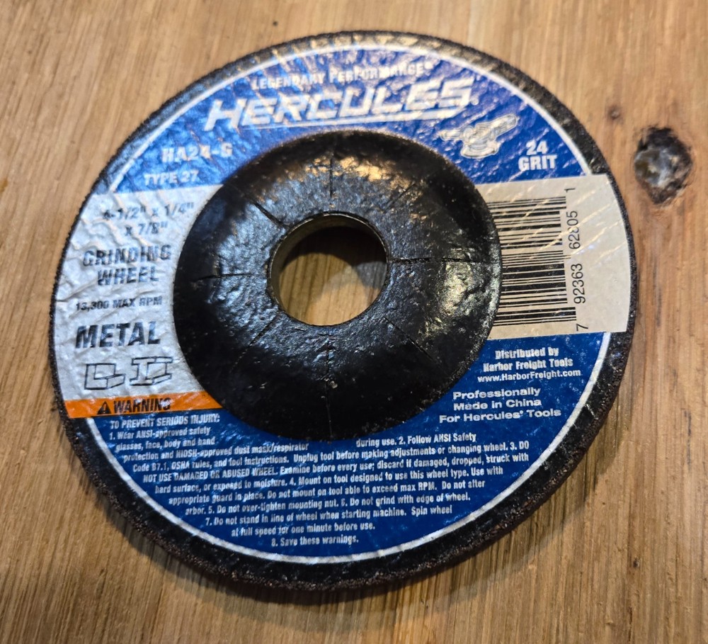 Hercules 4 1/2" Grinding Wheel