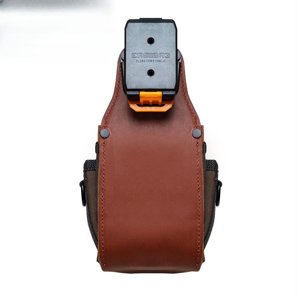 Compact Tool Pouch with Leather Pocket Pad