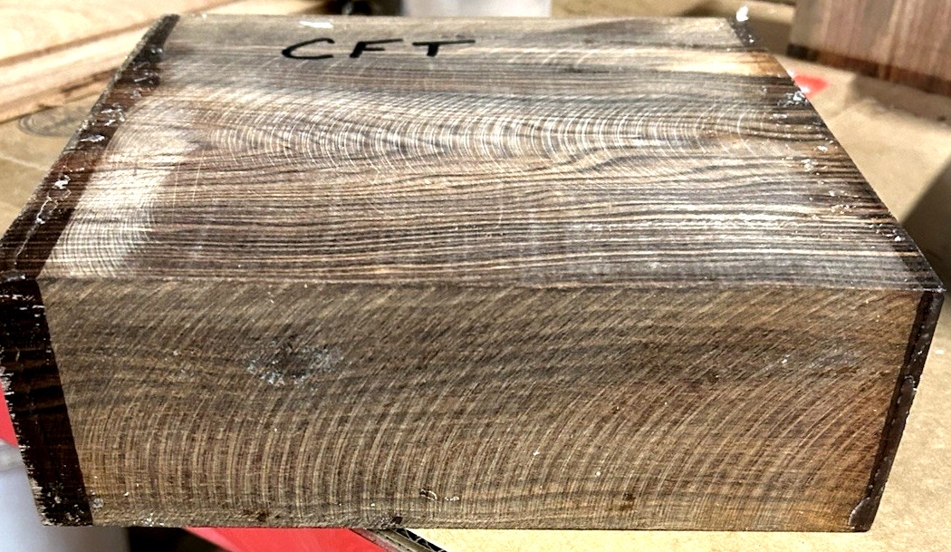 ONE LARGE KILN DRIED EXOTIC ROSEWOOD BLANK TURNING LUMBER BOWL 9" x 9" x 3" CFT