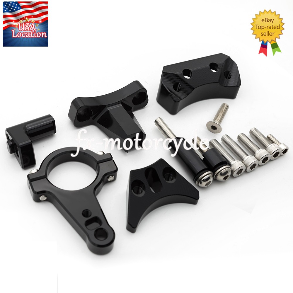 For Kawasaki Ninja 400 2018-2025 Steering Damper Stabilizer & Bracket Mount Kit
