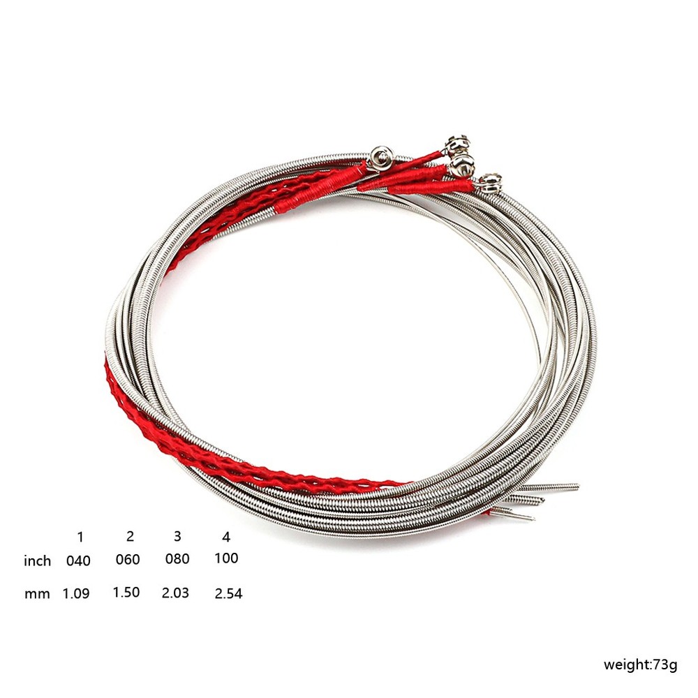 4 String Guitar Bass String A-1st D-2nd G-3rd C-4th Solid Stainless Steel