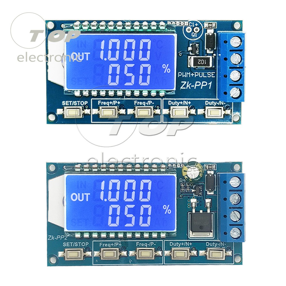 PP1/PP2 PWM pulse number frequency duty period adjustable generator module