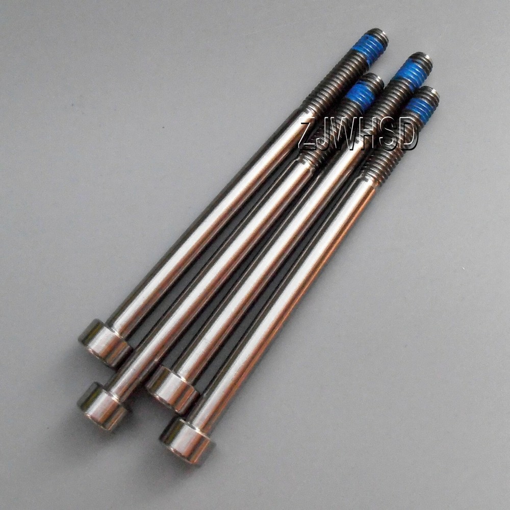 4pcs M6 x 85 mm Ti Titanium Screw Bolt Allen Hex Socket Cap Head + Thread Locker