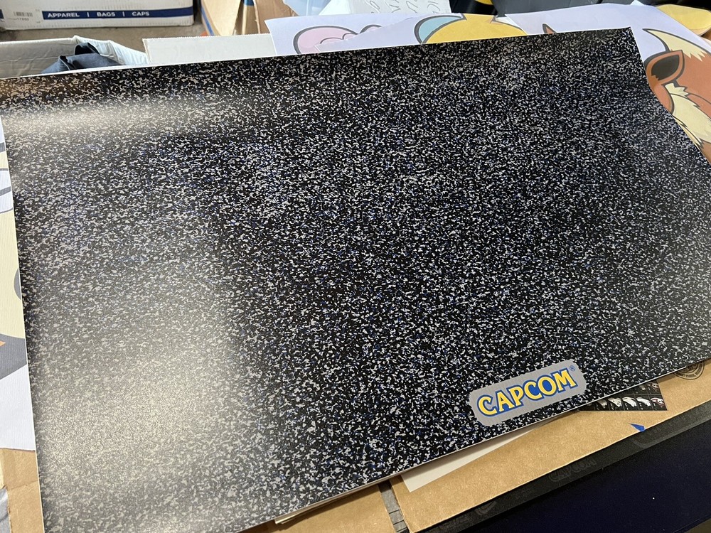 Laminated Capcom Camo/Leopard Arcade Control Panel Overlay 33” X 17” (cpo)