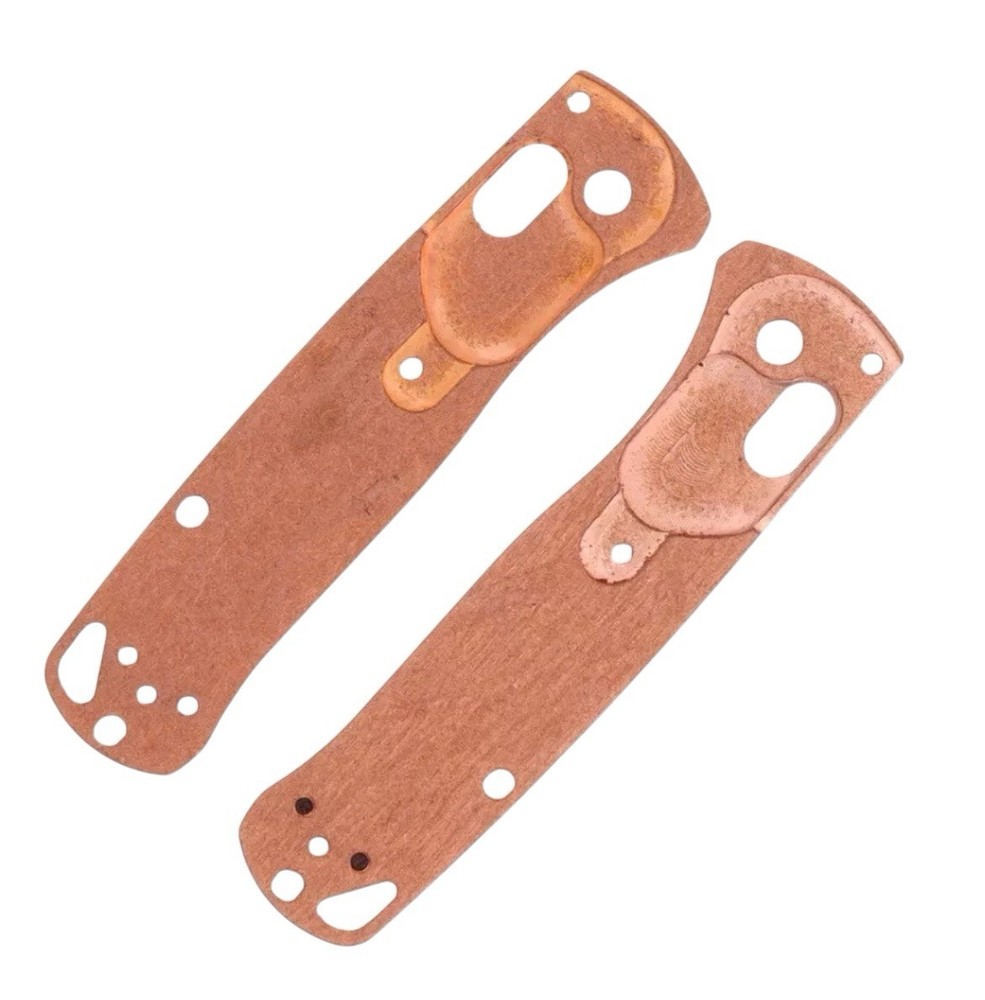 Scikio Custom Benchmade Mini Bugout Copper Handle Scales