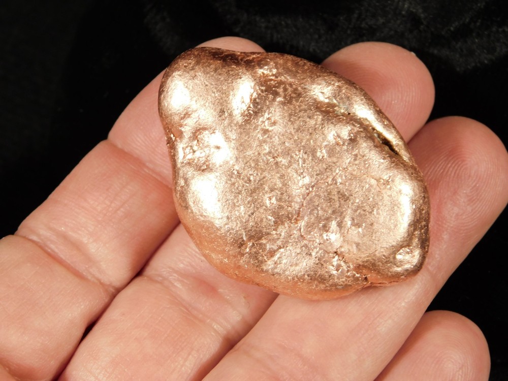 Heavy! 100% Natural Solid COPPER NUGGET or Native Copper Float Michigan 106gr