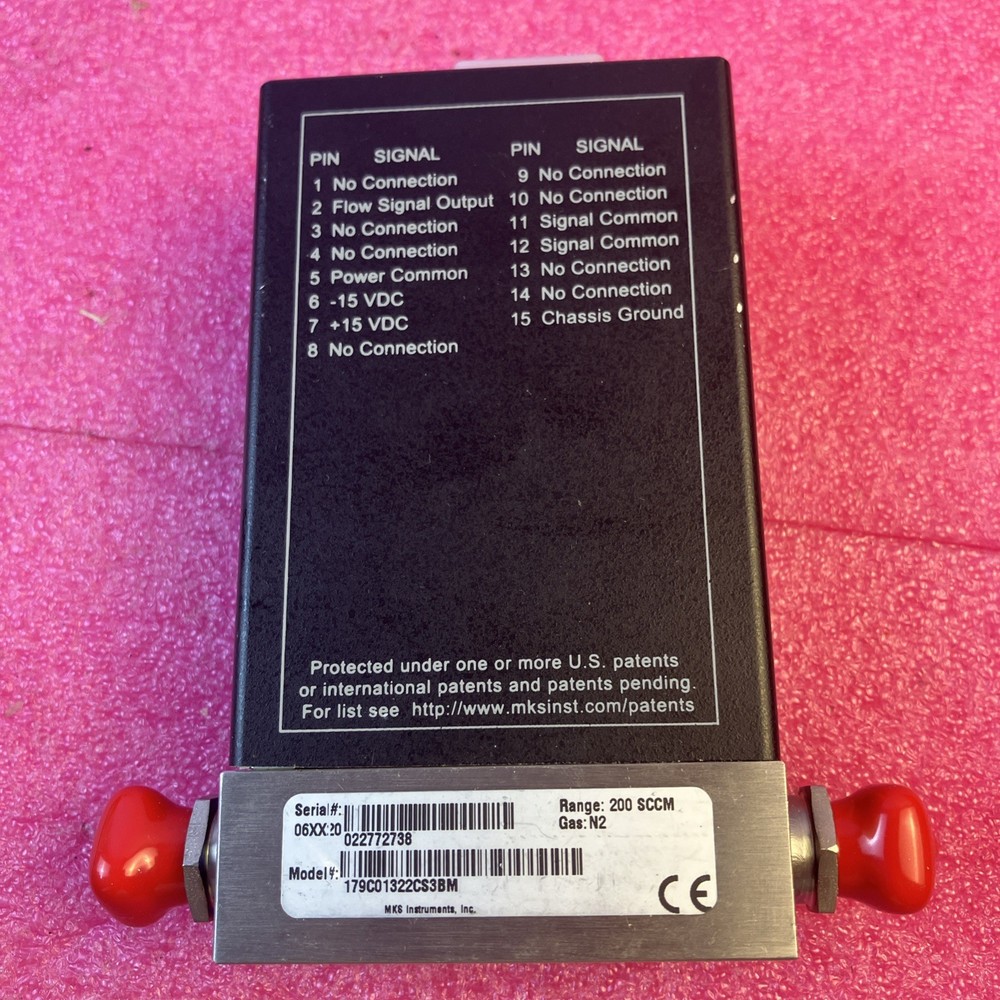 MKS Mass-Flo Meter 179C01322CS3BM Flow Controller N2, 200 SCCM