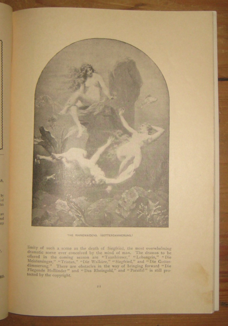 Souvenir Season Of Wagner Opera In German 1895-96, by Damrosch Opera Co.
