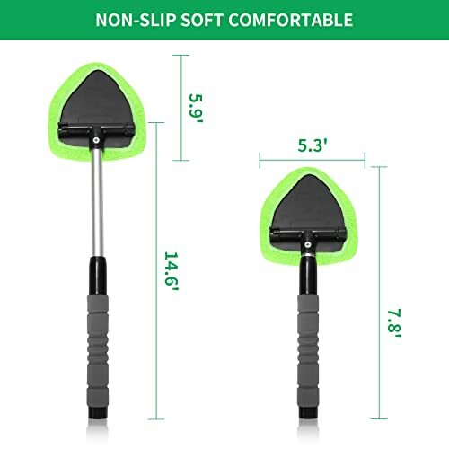 XINDELL Windshield Cleaner Tool – Car Interior Glass Cleaning Assorted Sizes